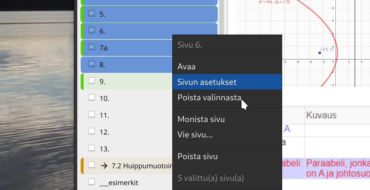 Artikkeli:  Versio r1.10.6 - sivujen valinta ja bugikorjauksia