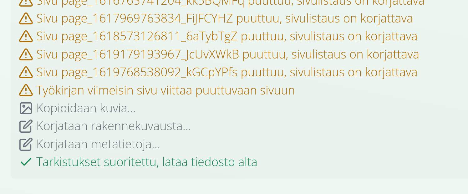 Artikkeli:  Korjaustyökalua korjattu